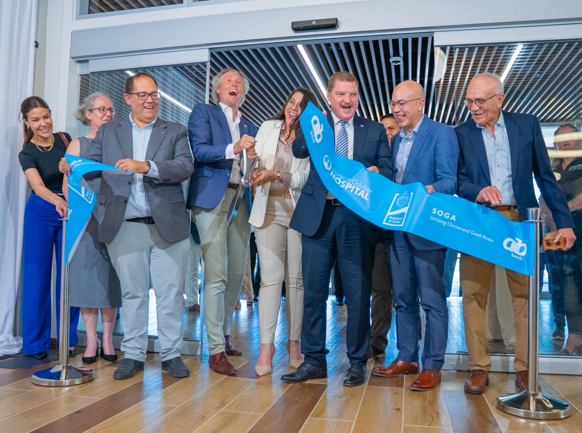 Horacio Oduber Hospital a celebra apertura ceremonial di su entrada principal