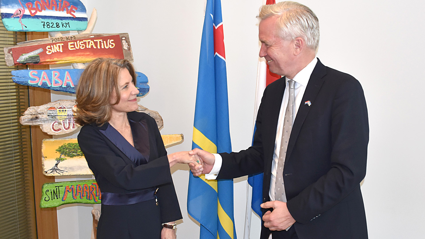 Minister Plenipotenciario Mildred Schwengle a reuni cu Secretario di Estado Eric Van der Burg   