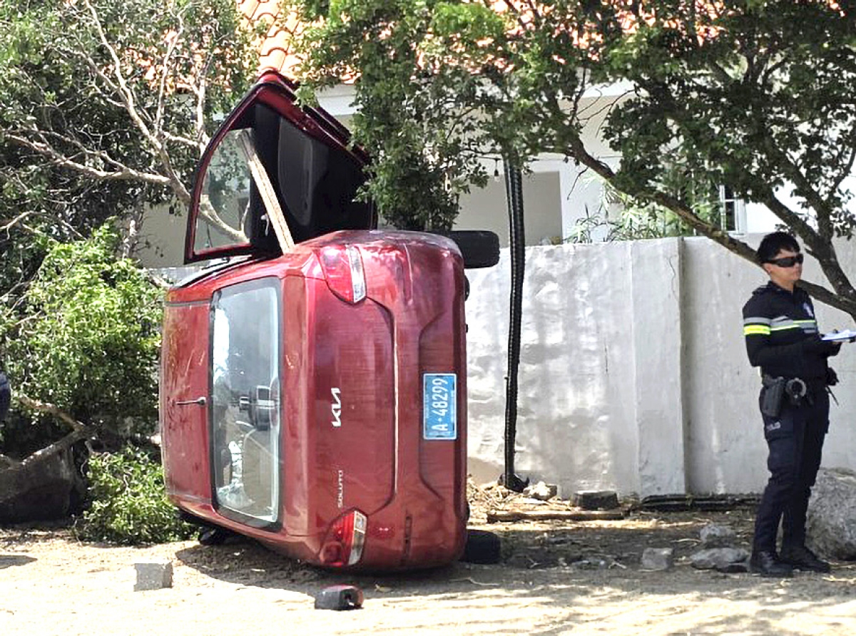 Señora adulto mayor coriendo burachi a ocasiona accident na Gasparito