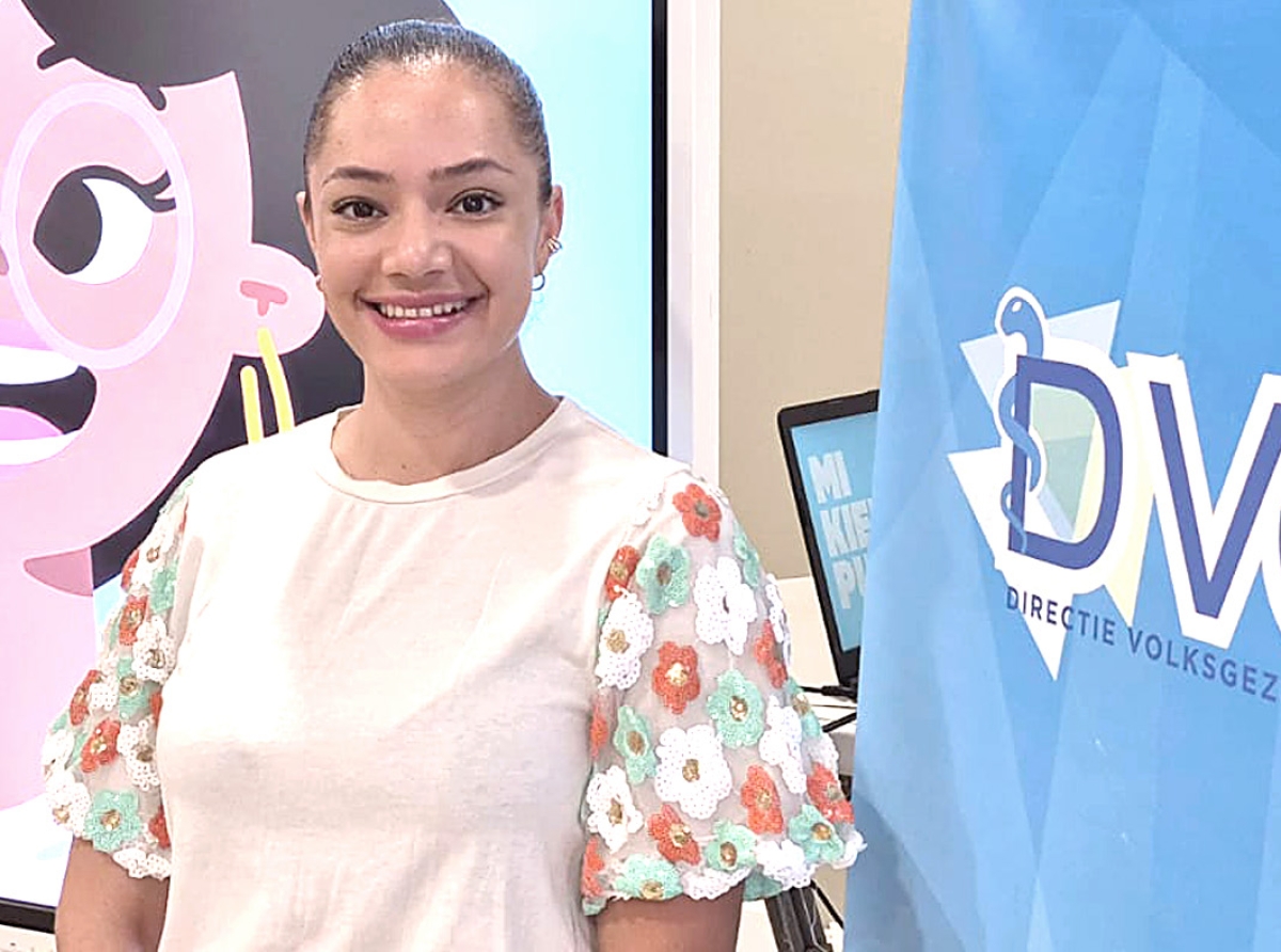 Dahariana Evertsz ta elabora riba campaña ‘Cambia Bo Slok’ di DVG