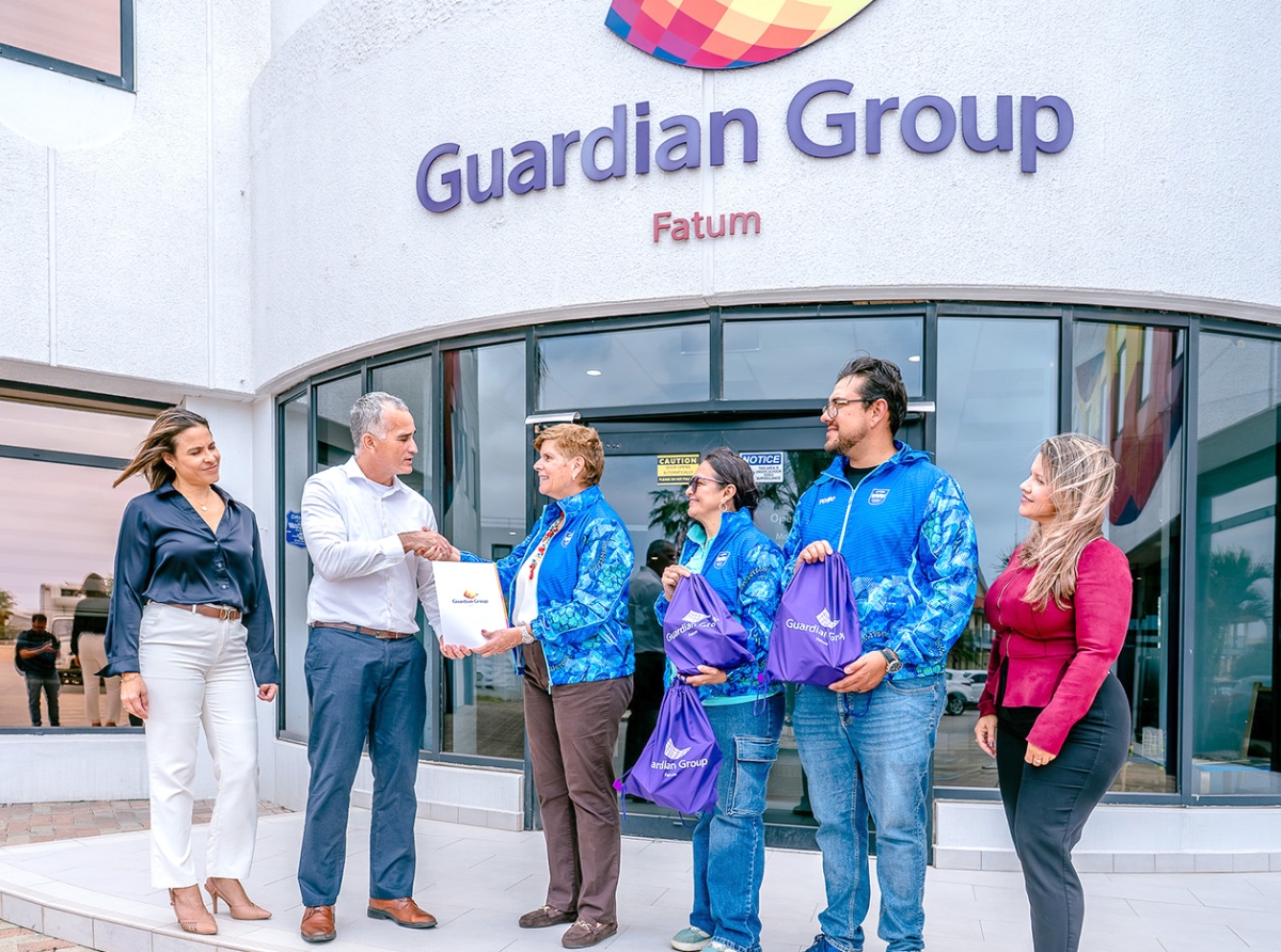 Comite Olimpico Arubano a ricibi patrocinio di Guardian Group