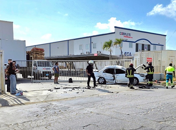 Accident fuerte den Schotlandstraat a finalisa cu impacto contra compania ASD
