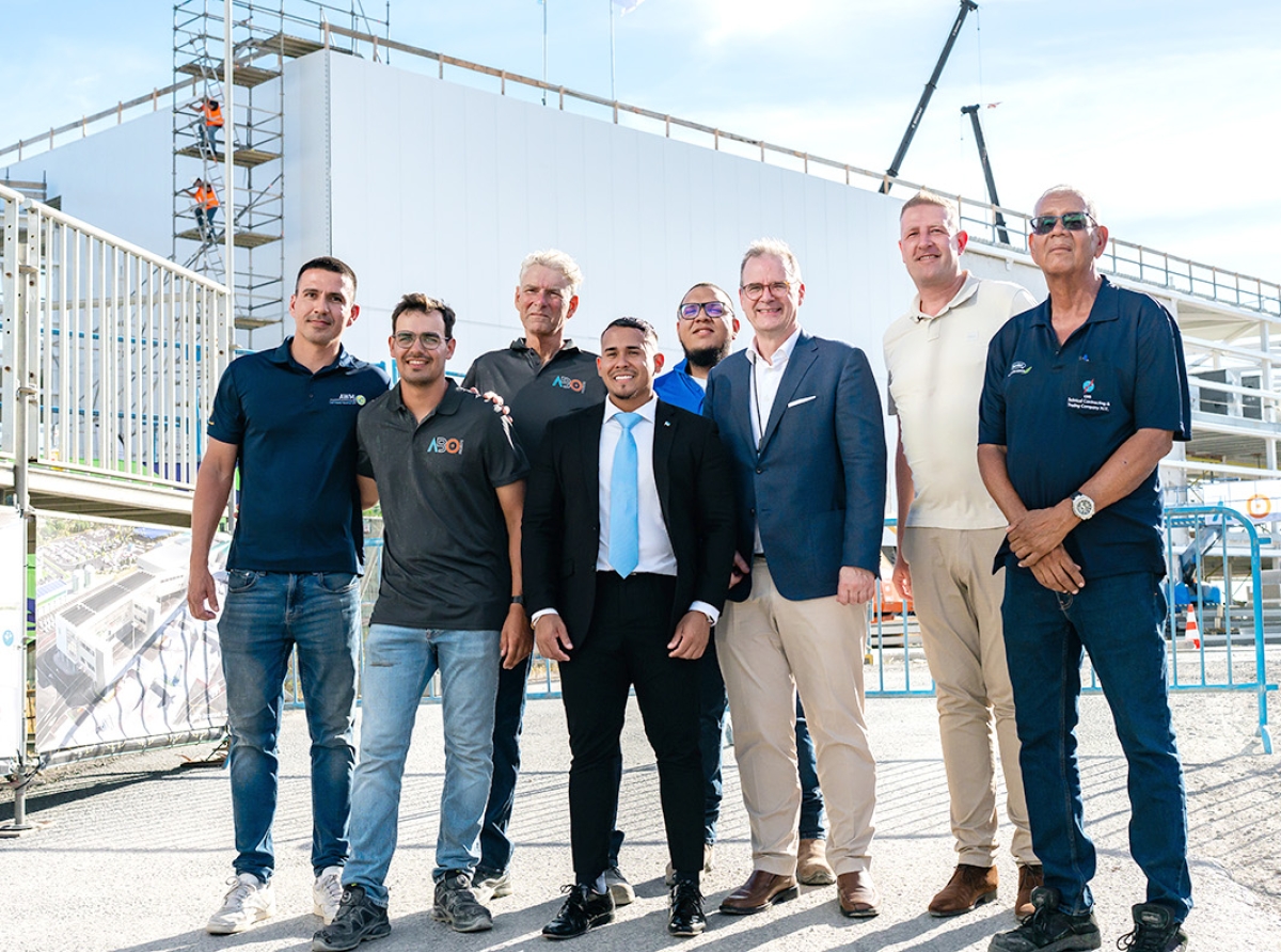 Aeropuerto a celebra avance importante den construccion cu finalisacion di structura di Fase 1B pa Gateway 2030