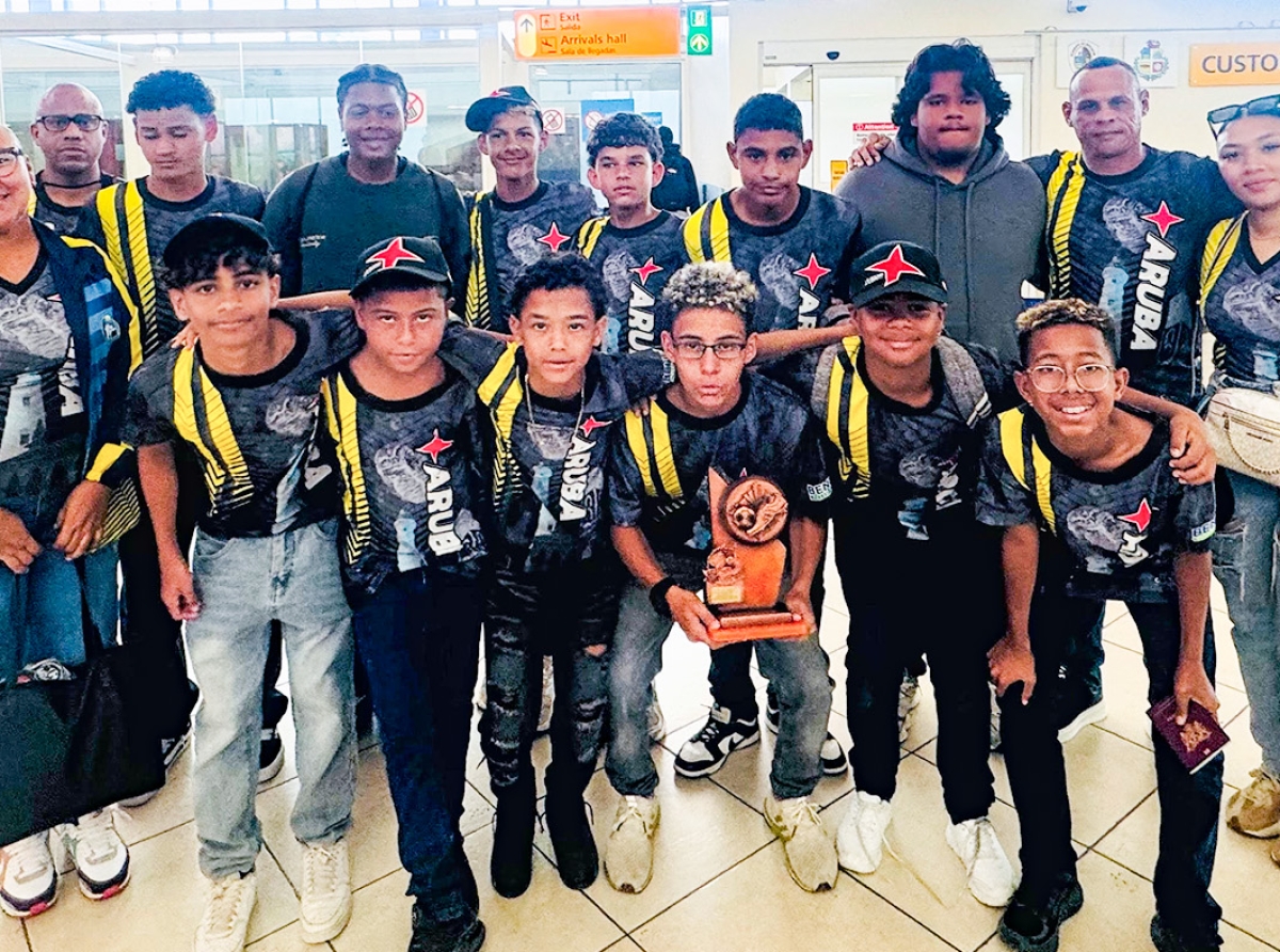 Team di Aruba a logra di dos lugar den torneo na Corsou
