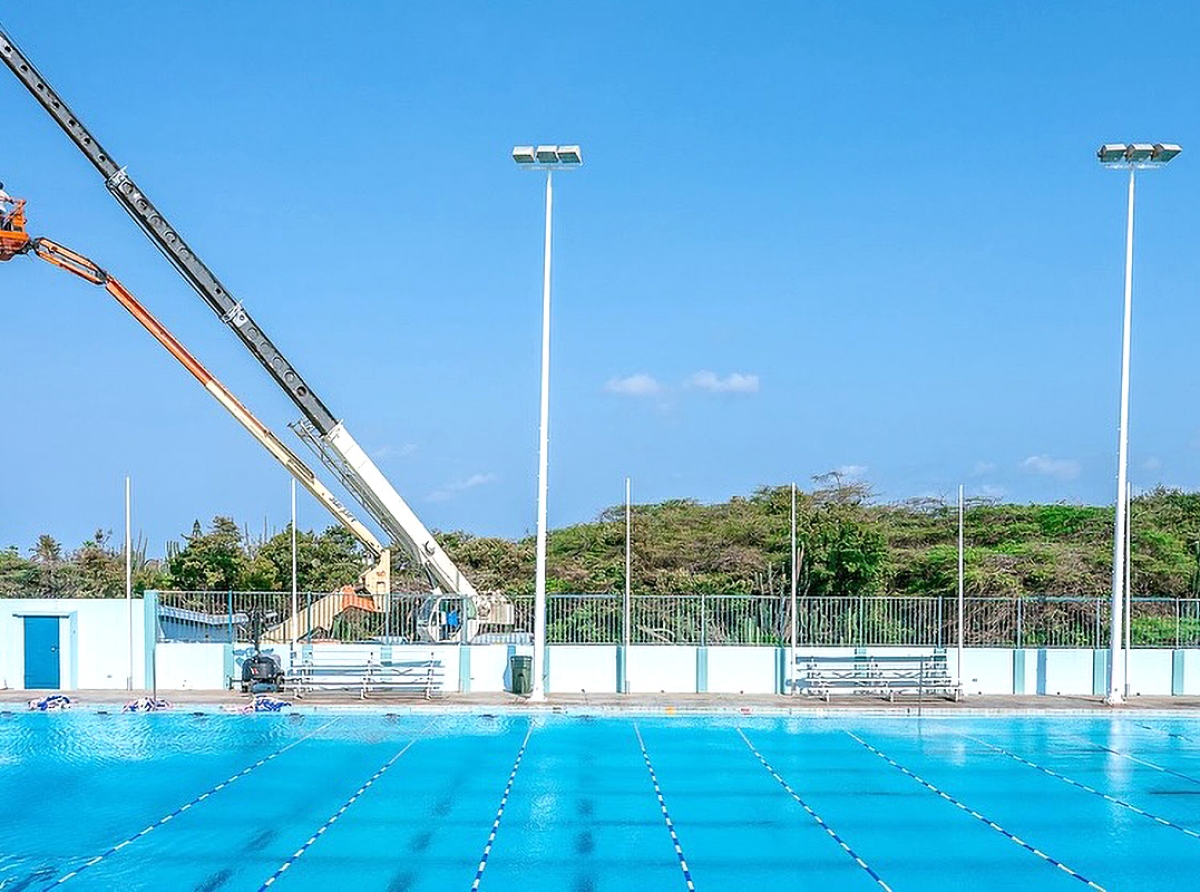 Prome 3 palo di luz a wordo instala na Piscina Olimpico Roly Bisslik