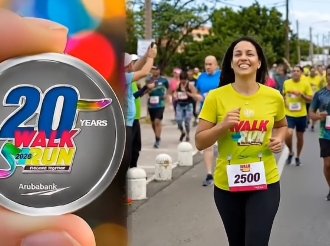 Diahuebs atardi por inscribi pa Aruba Bank Walk & Run 2026
