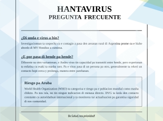 Ultimo desaroyonan rond di Hantavirus