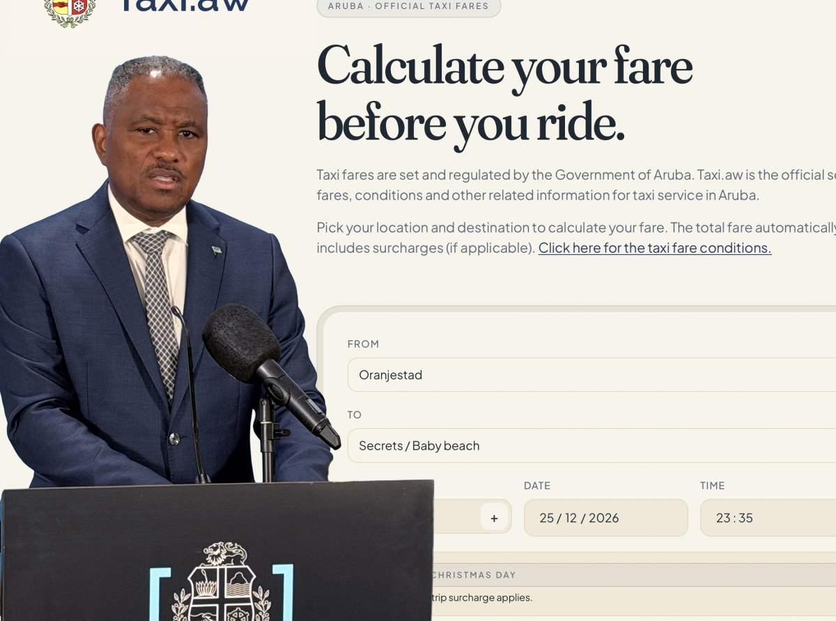 Un plataforma oficial di Gobierno pa tarifanan di Taxi