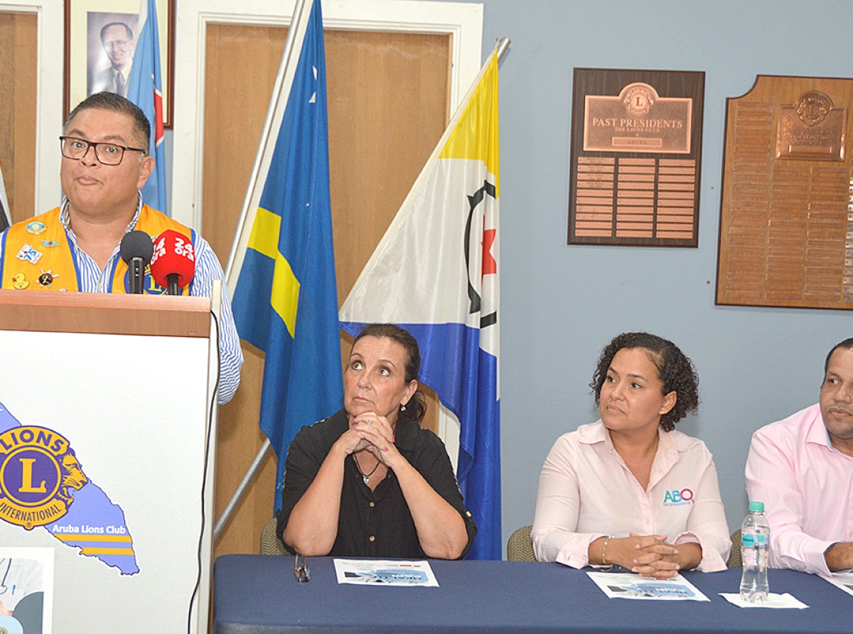 Ta sperando multitud di hende atrobe pa e Feria di Salud di Aruba Lions Club