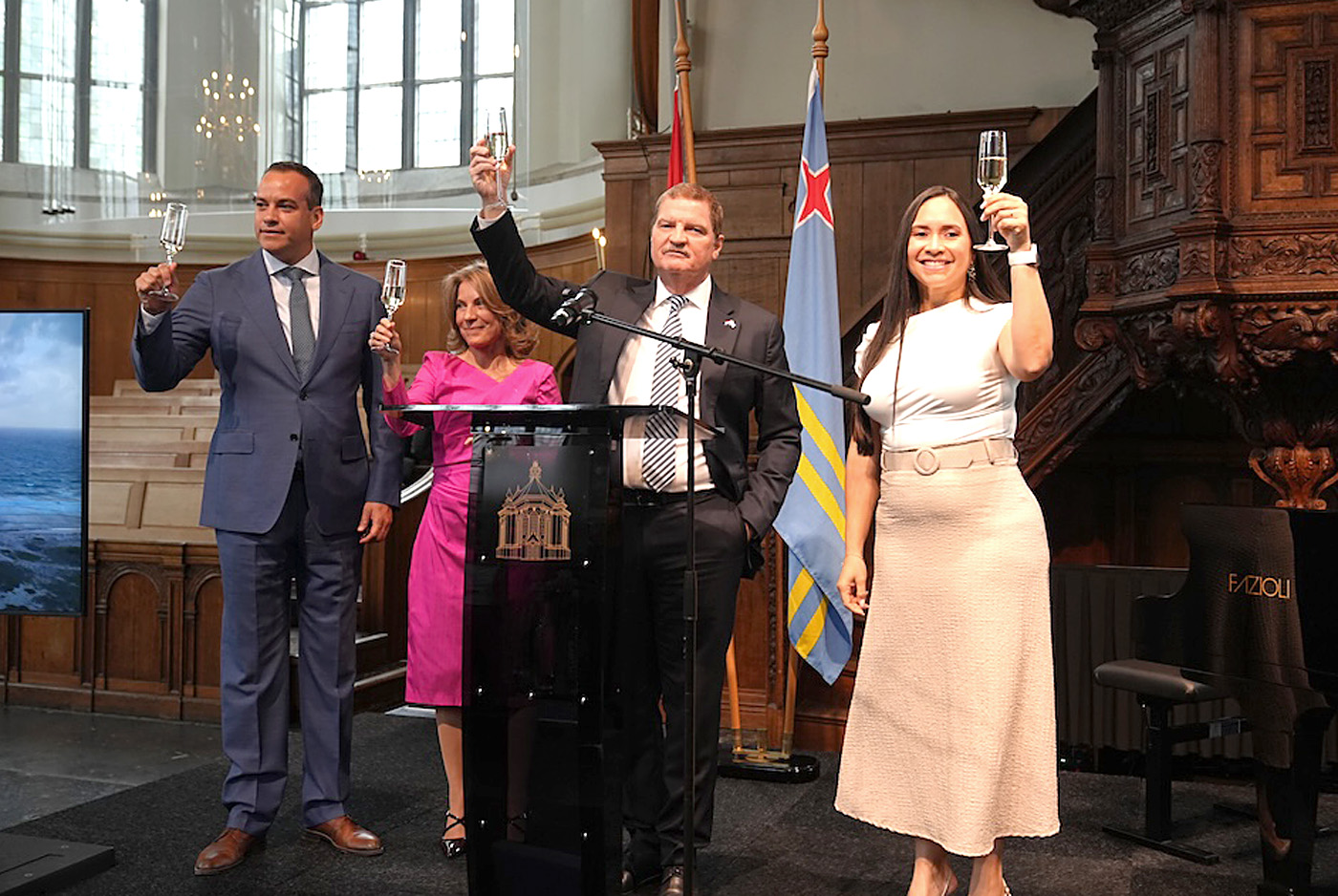 Aruba a introduci Mildred Schwengle como minister plenipotenciario na Hulanda