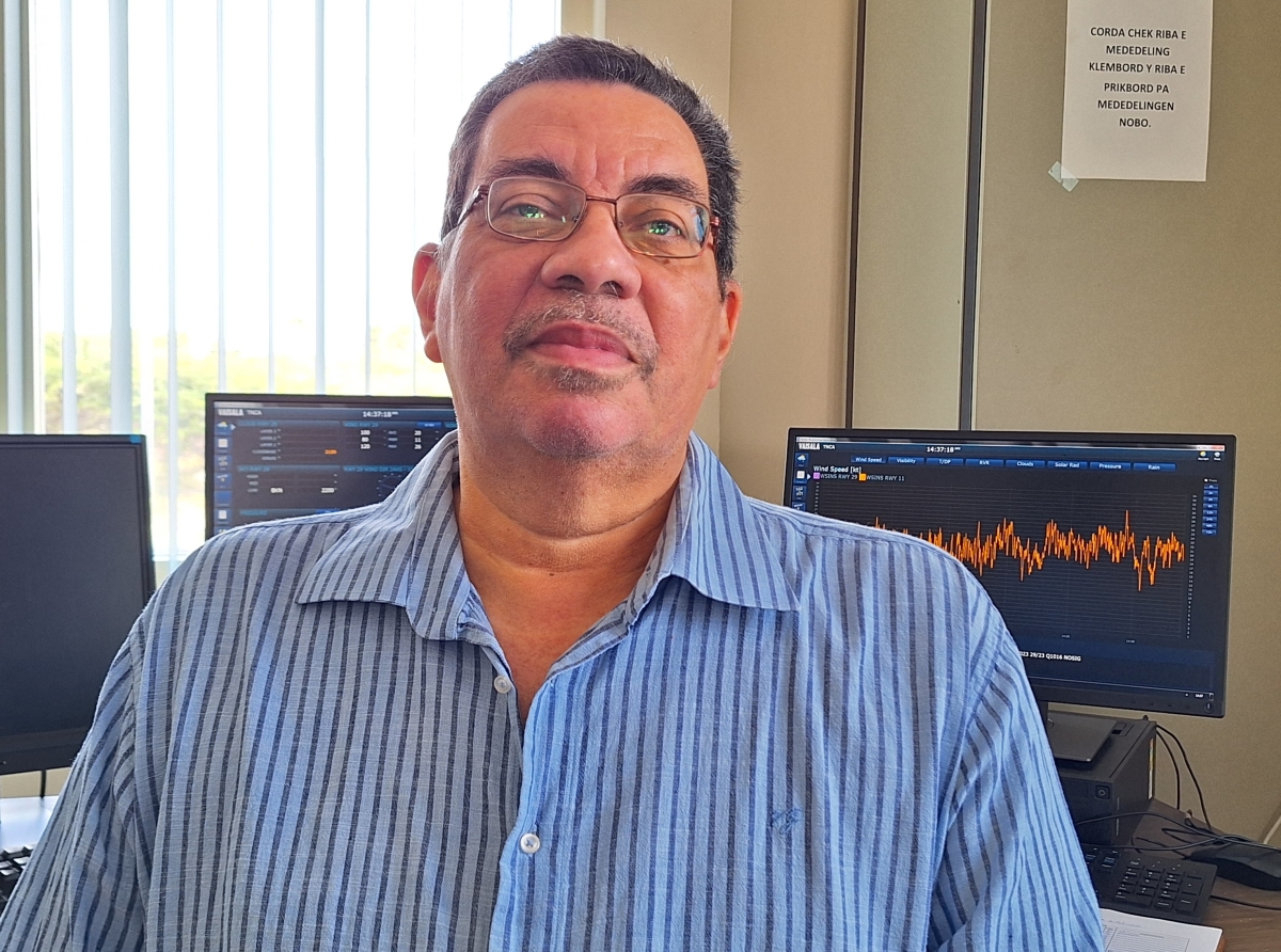 Un concentracion significante di stof di Sahara ta biniendo Aruba e siguiente tres pa cuater dia