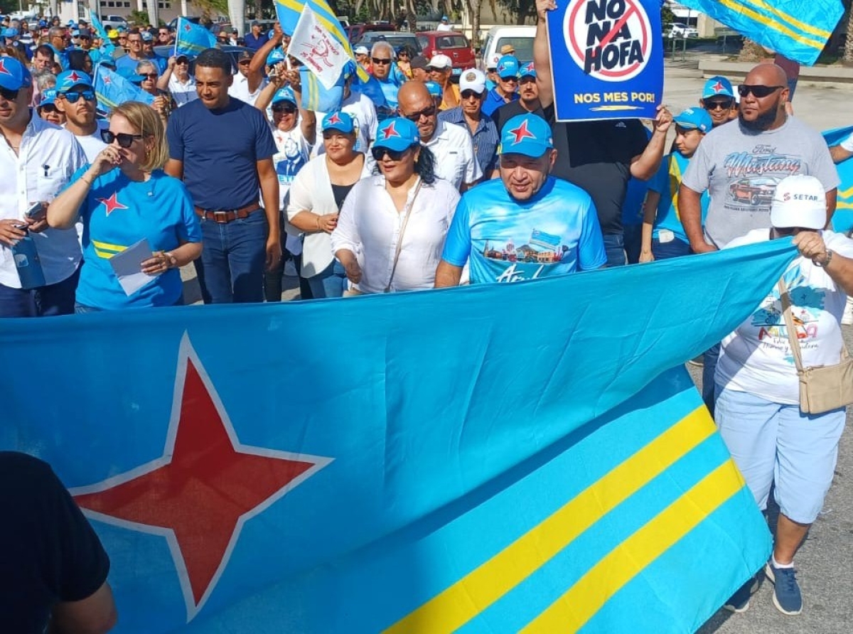 Un expresion incorecto di Secretario di Estado tocante Aruba su Status Aparte a motiva un protesta   