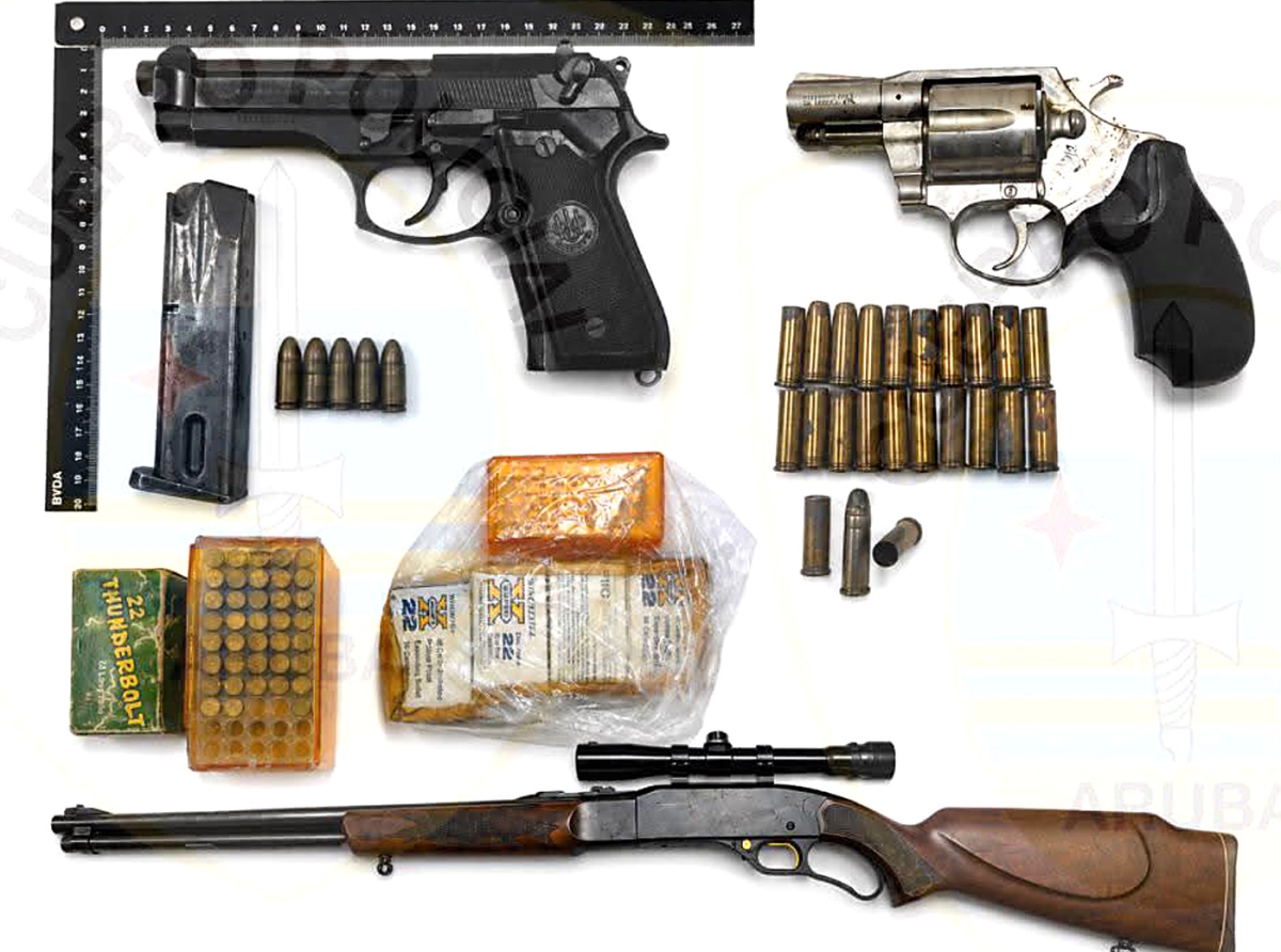 Polis riba caya a haya 2 arma di candela traha via 3D Printer
