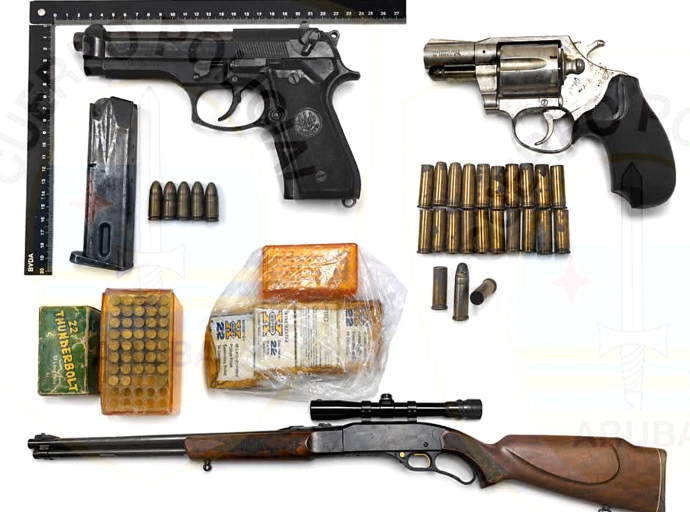 Polis riba caya a haya 2 arma di candela traha via 3D Printer