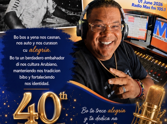 Parlamentario Xiomara Maduro ta felicita Cecilito Lopes cu su 40 aniversario den radiodifusion