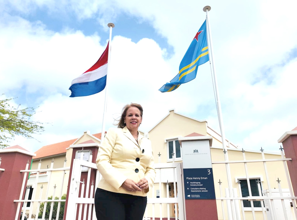 Evelyn Wever-Croes a haya audiencia cu Gobernador