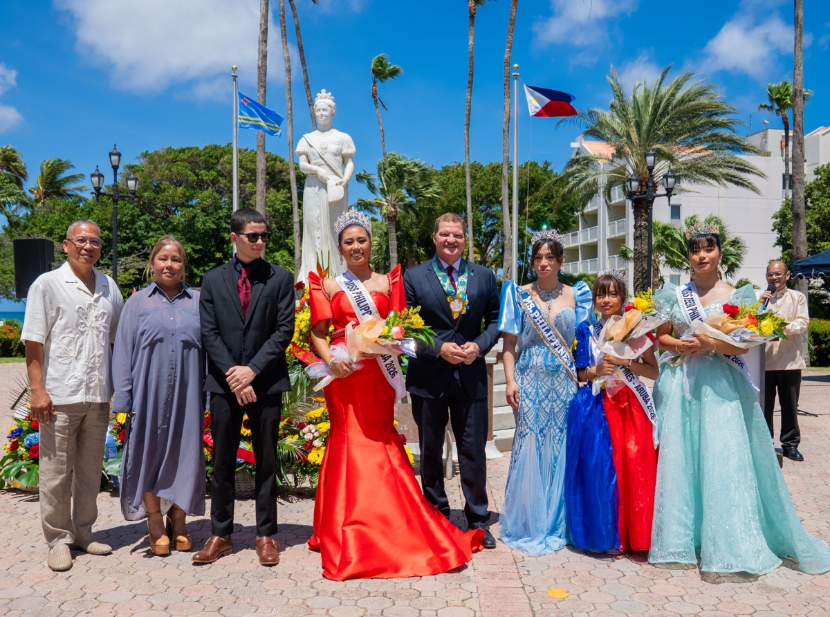 Comunidad Filipino na Aruba a conmemora e 128 aniversario di independencia di Filipinas