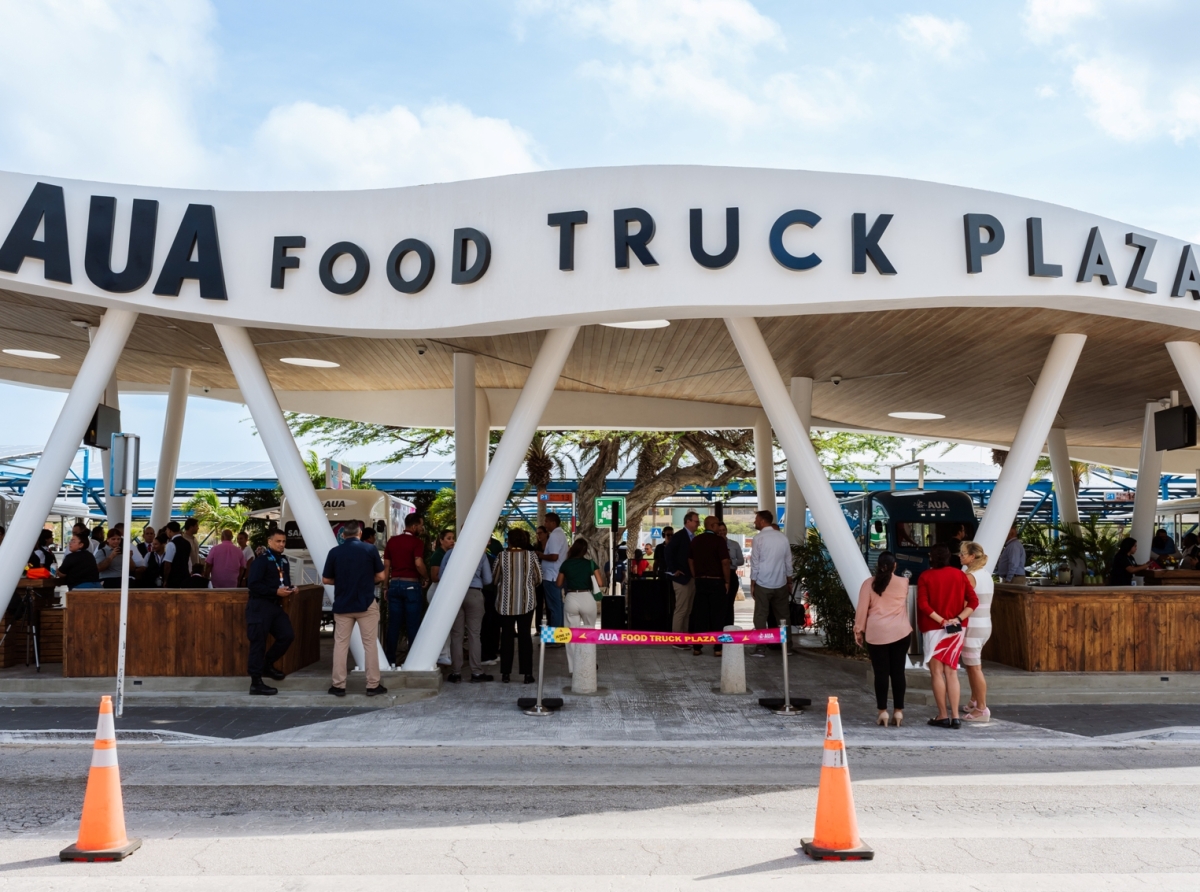 AUA Food Truck Plaza a habri oficialmente na Aruba Airport Authority