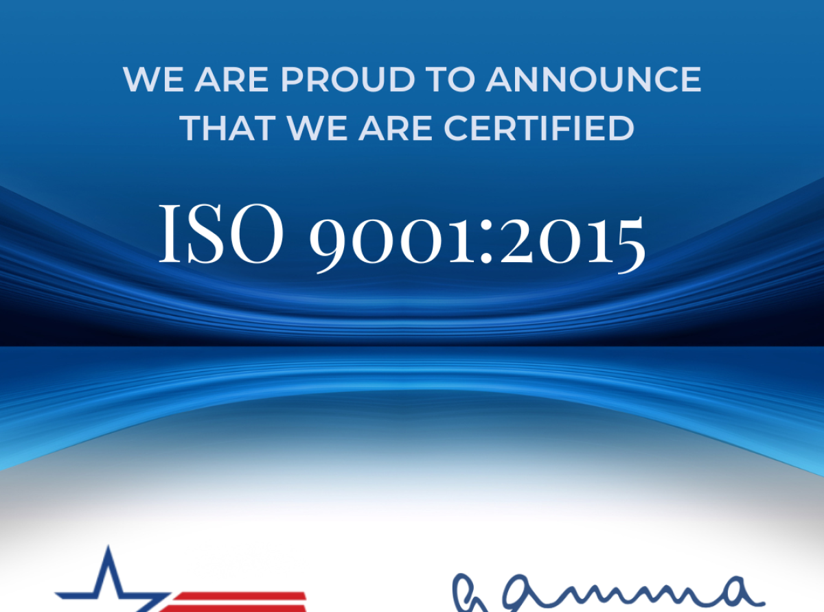 Gamma IT Solutions ta wordo acredita cu ISO 9001: 2015 Quality Management System Certification