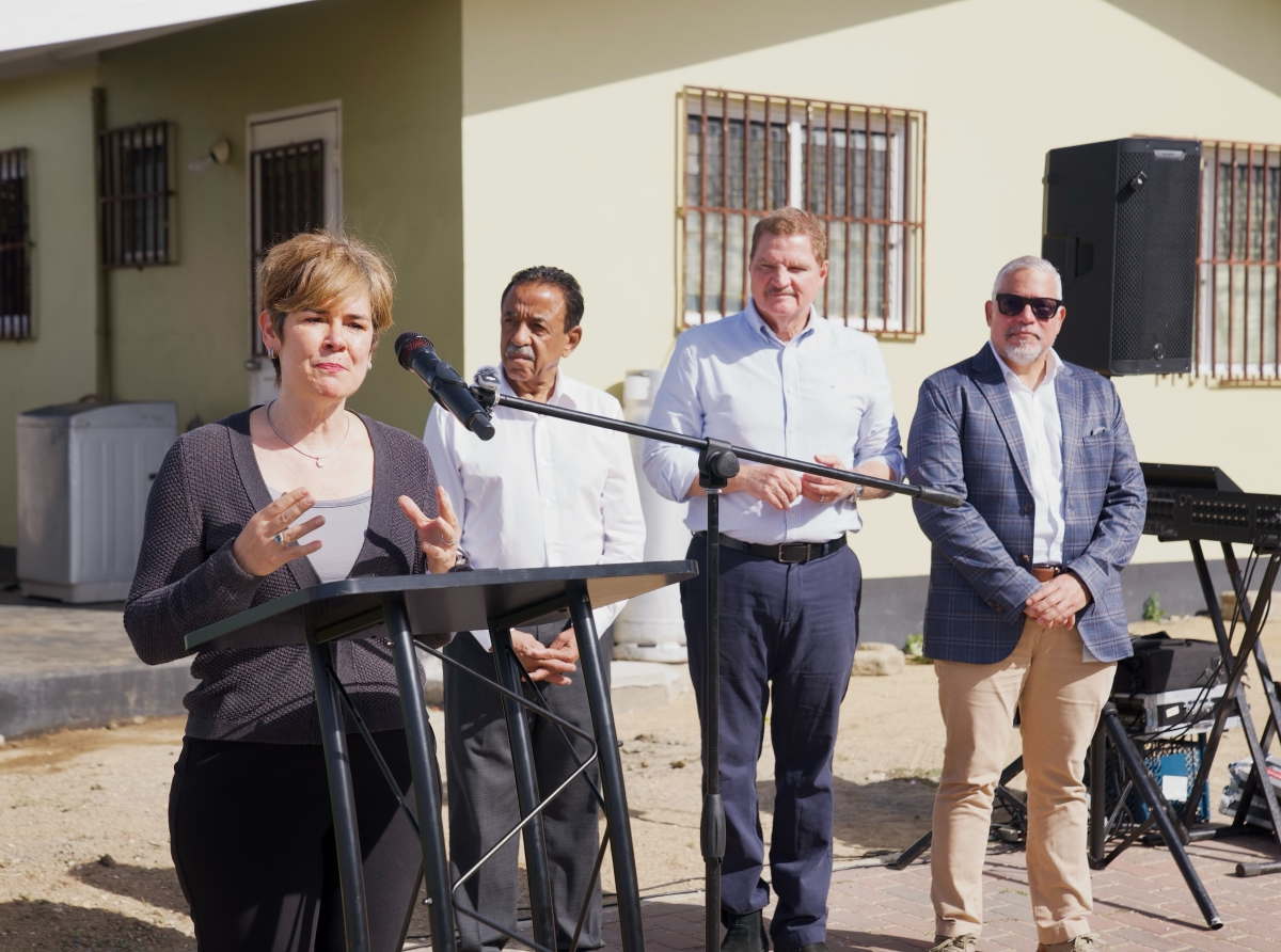 Proyecto di renobacion di Village lo eleva calidad di bida di e residentenan pa nan por biba cu dignidad