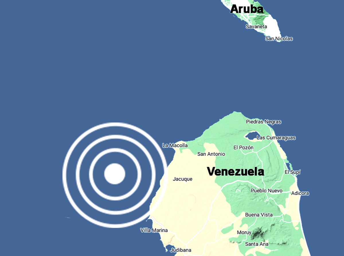 Temblor leve registra Diabierna marduga zuidwest di Aruba