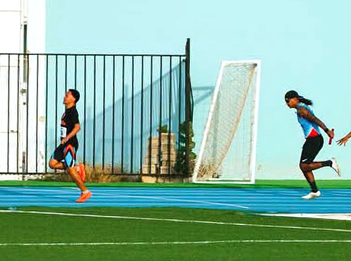 Competencia nacional di atletismo cu hopi adrenalina, forsa y energia competitivo