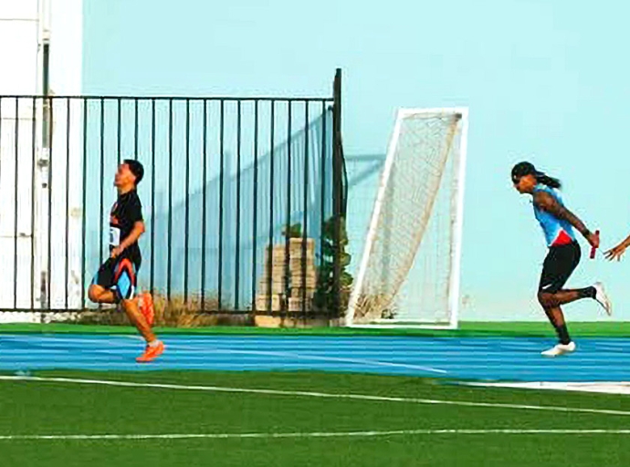 Competencia nacional di atletismo cu hopi adrenalina, forsa y energia competitivo