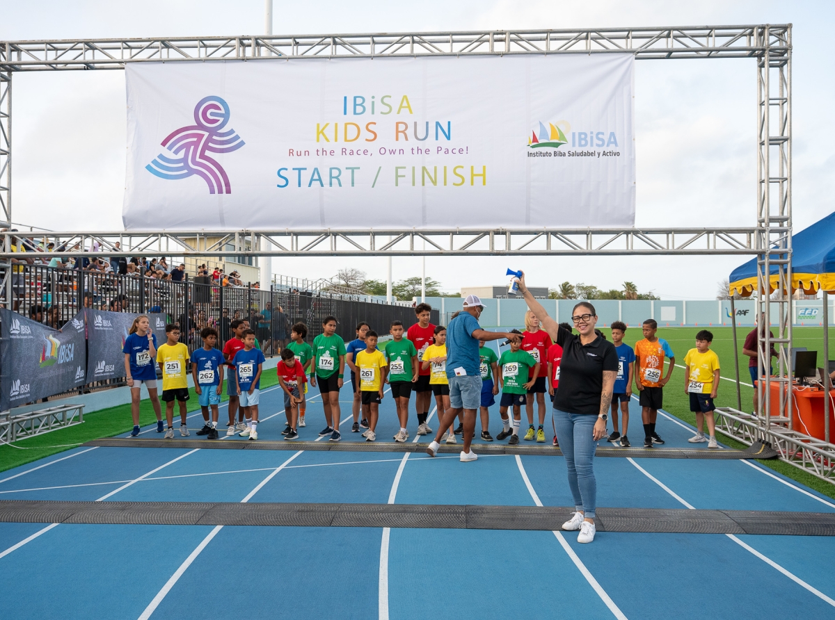 Aruba Bank ta celebra cu orguyo e exito di IBiSA Kids Run 2026