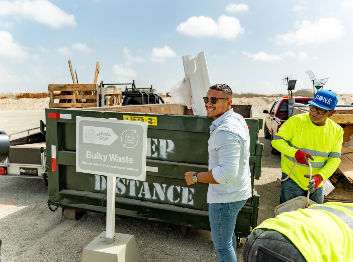 Desde apertura Zona di Desperdicio a recoge 487 ton di material