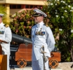 Teniente-coronel di Marina Hulandes Henk Buijs a tuma oficialmente e mando di Marinierskazerne Savaneta