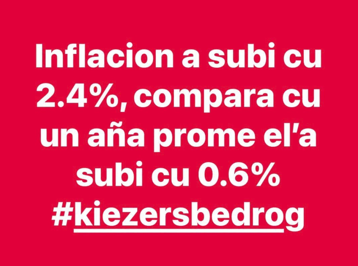 Inflacion a subi 4 biaha mas hopi bou di gobierno AVP Futuro compara cu bou gobierno di MEP