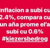 Inflacion a subi 4 biaha mas hopi bou di gobierno AVP Futuro compara cu bou gobierno di MEP