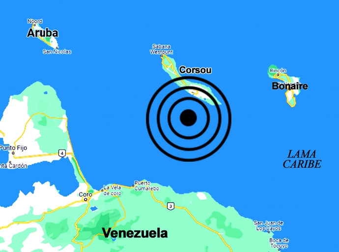 Temblor di 3.8º registra hopi cerca di Punda na Corsou