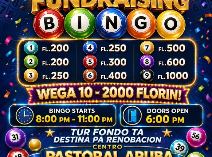Centro Pastoral Aruba tin Bingo pa yuda cu renobacion di e centro
