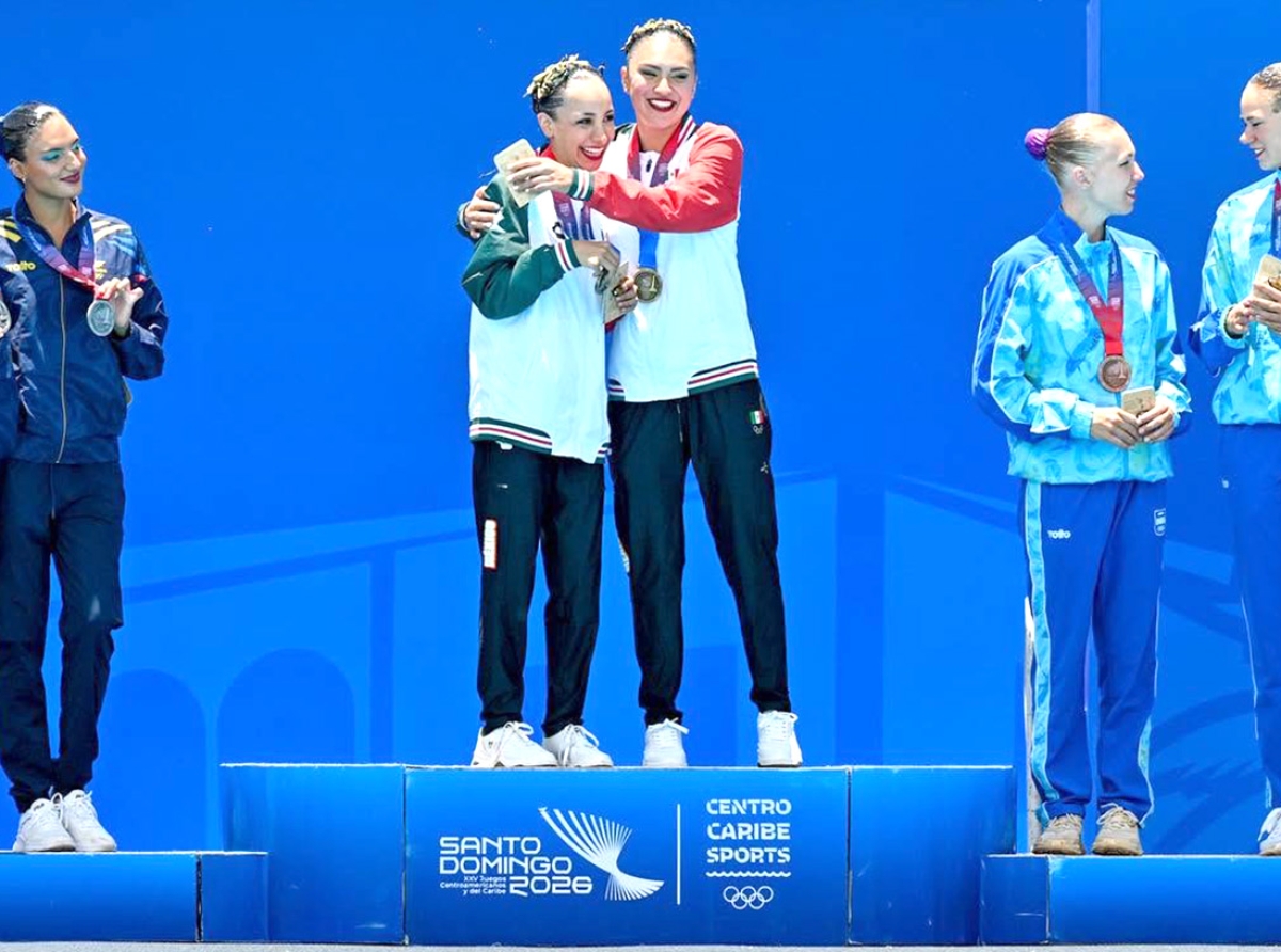 Kim y Janneke a logra medaya di Oro pa competencia Duet Free