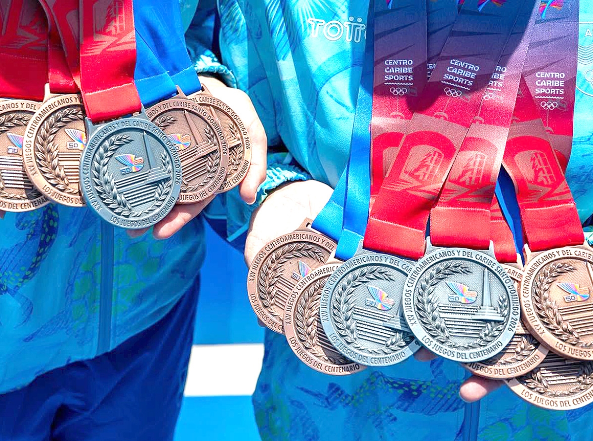 Team Acrobatic Routine di Aruba a obtene medaya di brons