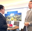Hefe di LandsRecherche lo baha cu pensioen y a bishita Gobernador