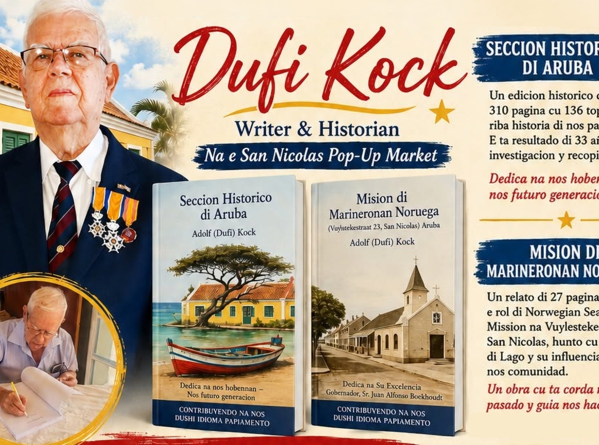 Dufi Kock na San Nicolas Pop-up pa bende y firma su bukinan