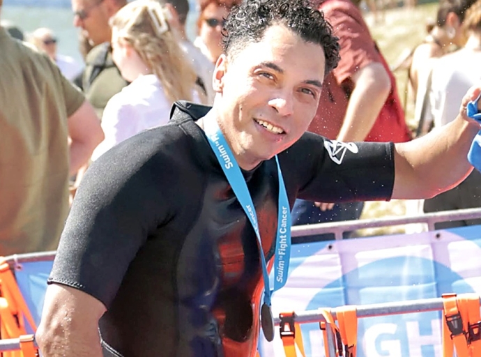 Arubiano Ulrich Peña lo landa 1,5 kilometer pa recauda fondo pa investigacion di cancer
