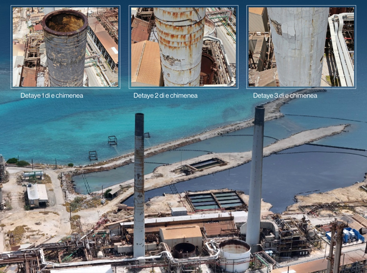 Refineria di Aruba ta habri RFP internacional pa demolicion di dos chimenea di beton