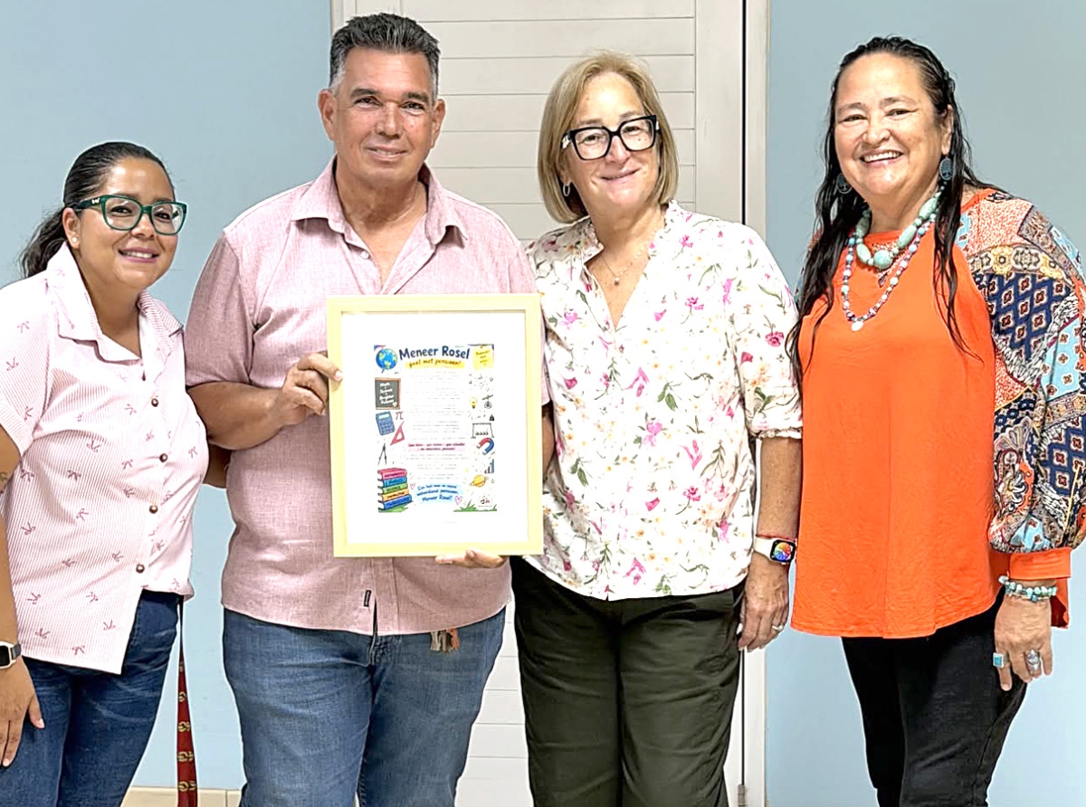 EPB Oranjestad hopi agradecido pa e trabao di Meneer Rosel