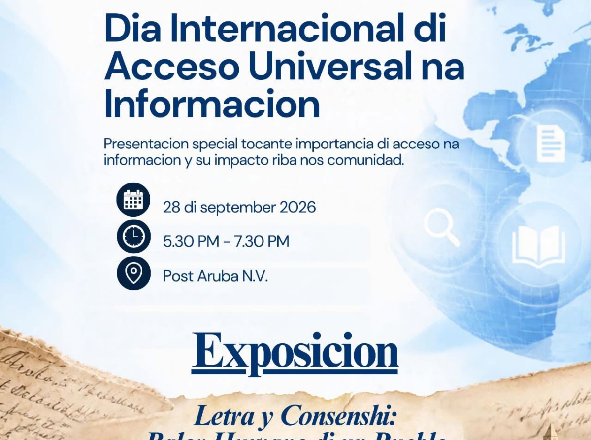 Exposicion “Letra y Consenshi: Balor Humano di un Pueblo”  ta conecta memoria di pasado cu derecho na informacion