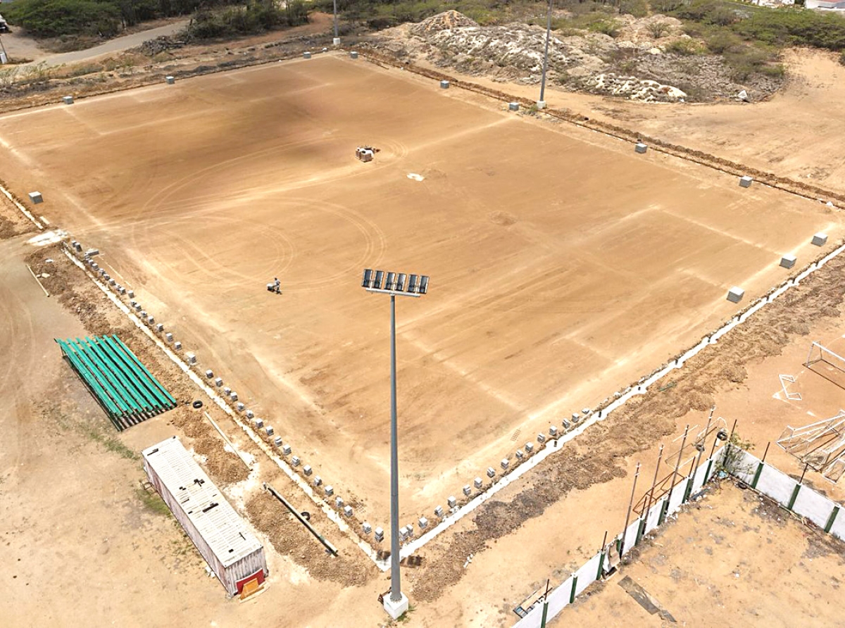 Veld di Bubali preparando pa haya un cura rond di dje