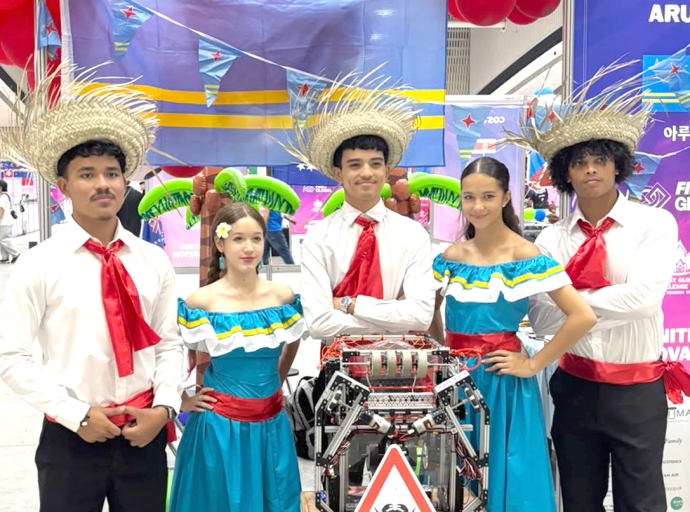 Team Aruba ta participa den FIRST Global Challenge 2026 na Sur Korea