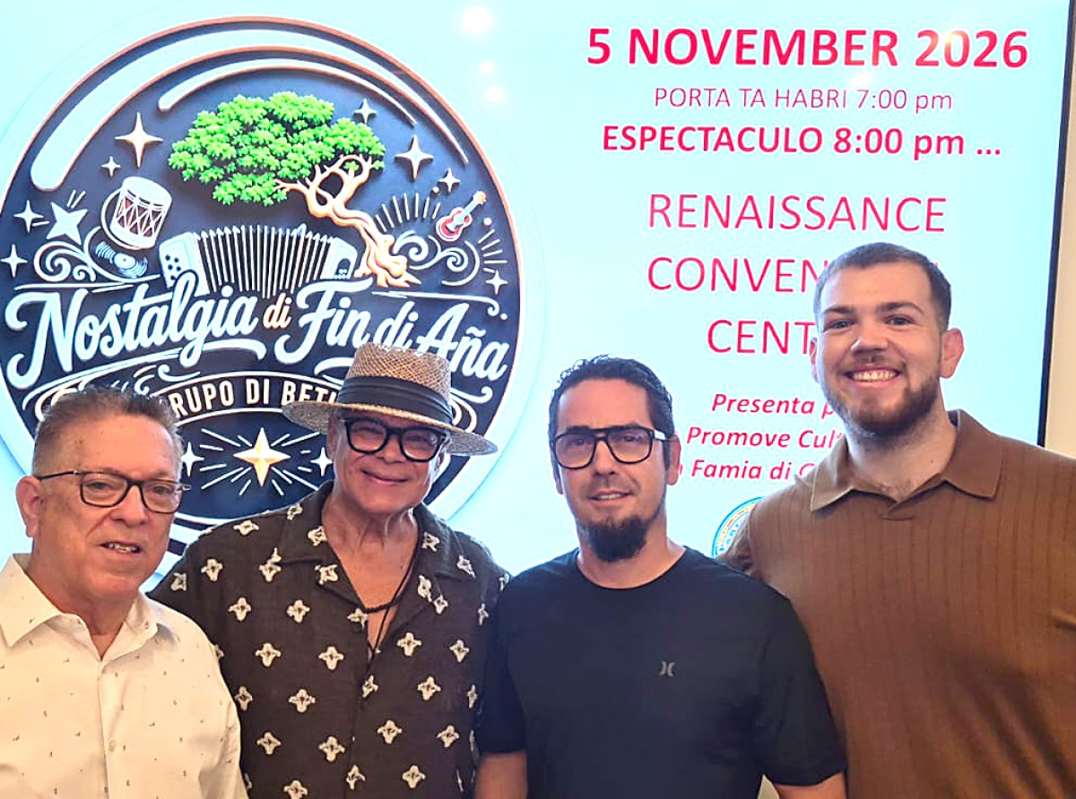 Dia 5 November Grupo di Betico tin concierto ‘Nostalgia di Fin di Aña’