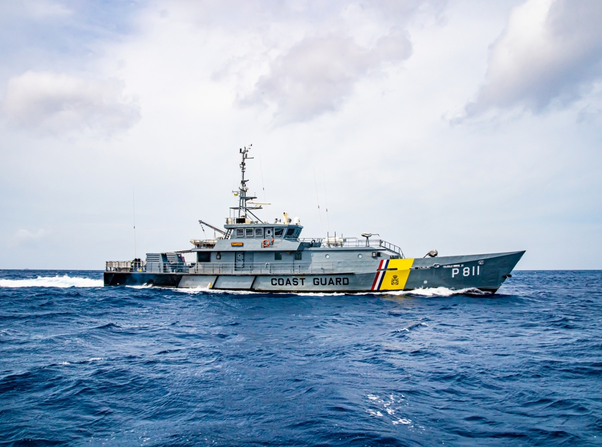 Wardacosta a intercepta boto cu 24 Venezolano abordo den cercania di Aruba