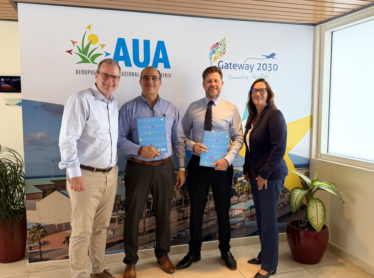 Aruba Airport Authority a firma acuerdonan nobo Ground Handling Concession