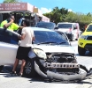 Accident cu mucha chikito envolvi riba caminda di Santa Cruz