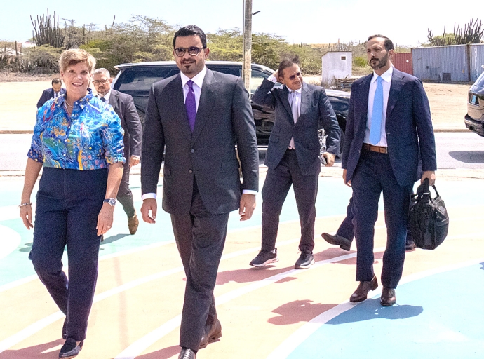 Comite Comite Olimpico Arubano a reuni cu Sheikh Joaan bin Hamad Al Thani
