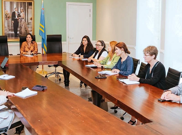Ministro Gerlien Croes fortaleciendo cooperacion entre Aruba y Union Europeo